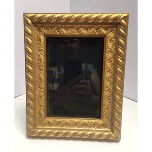 Vintage Frame Raised Design Gold Ornate